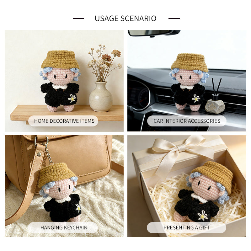 Crochet Doll with Hat