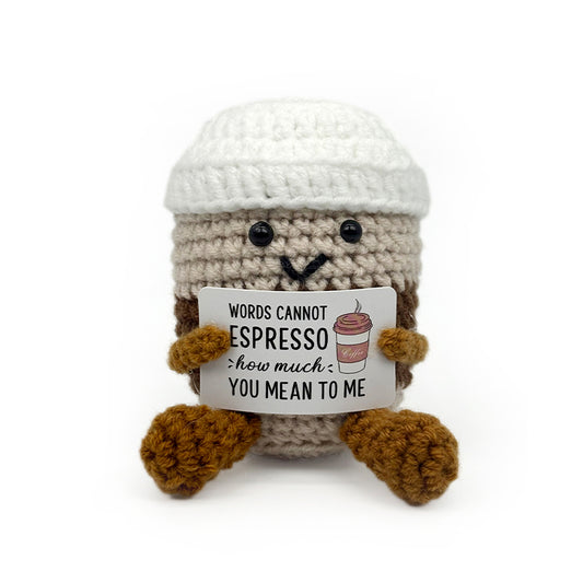 Crochet Coffee Cup Plush Toy