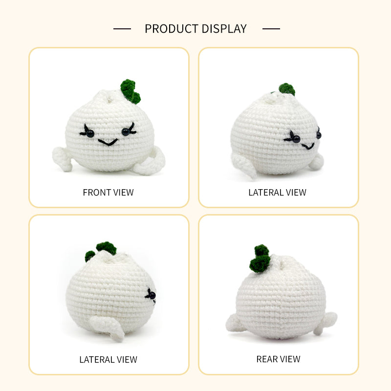 Crochet Garlic Plush Toy