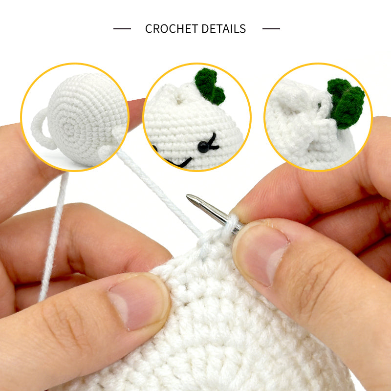 Crochet Garlic Plush Toy