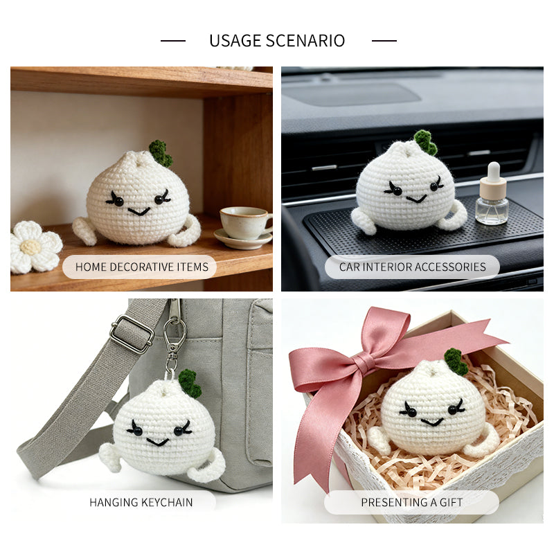 Crochet Garlic Plush Toy