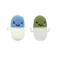 Crochet Pill Plush Toy, Handmade Amigurumi Capsule Doll Gift