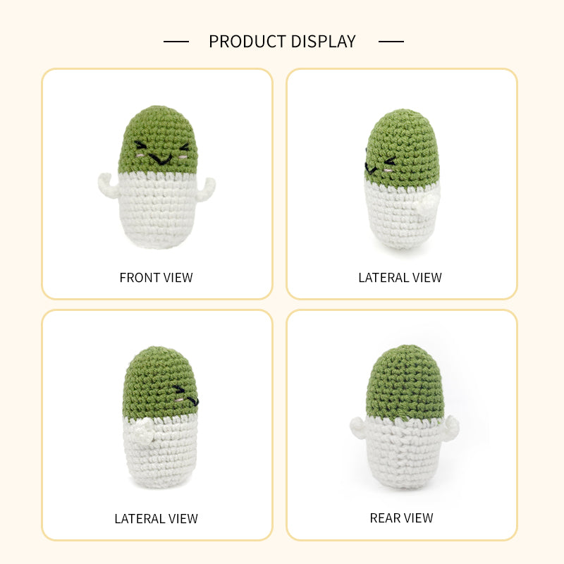 Crochet Pill Plush Toy, Handmade Amigurumi Capsule Doll Gift