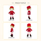 Crochet Girl Doll, Handmade Amigurumi Plush Toy for Kids Gift