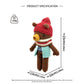 Handmade Crochet Brown Bear Plush - Amigurumi Woodland Baby Toy