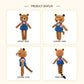 Handmade Crochet Tiger Plush Toy - Amigurumi Safari Animal Baby Gift