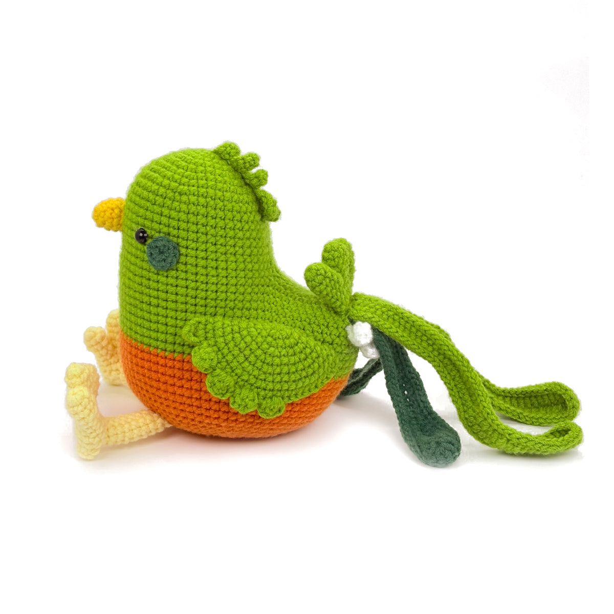 Crochet Parrot Plush Toy, Handmade Amigurumi Bird Doll Gift