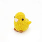 Crochet Chick Plush Toy, Handmade Yellow Amigurumi Bird Doll Gift