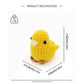 Crochet Chick Plush Toy, Handmade Yellow Amigurumi Bird Doll Gift
