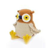 Crochet Owl Plush Toy, Handmade Amigurumi Bird Doll Gift