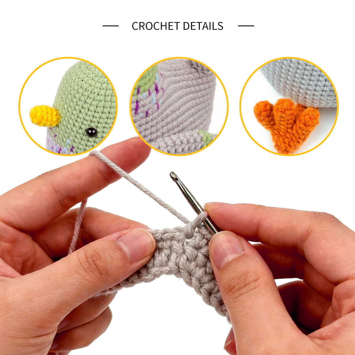 Crochet Pigeon Plush Toy, Handmade Amigurumi Bird Doll Gift