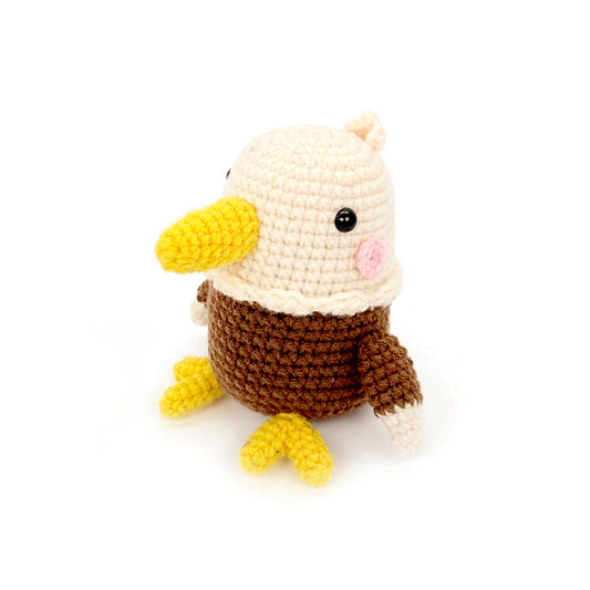 Crochet Eagle Plush Toy, Handmade Amigurumi Bird Doll Gift