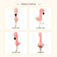 Crochet Flamingo Plush Toy, Handmade Pink Amigurumi Bird Doll Gift
