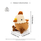 Crochet Chicken Plush Toy, Handmade Amigurumi Farm Animal Doll Gift