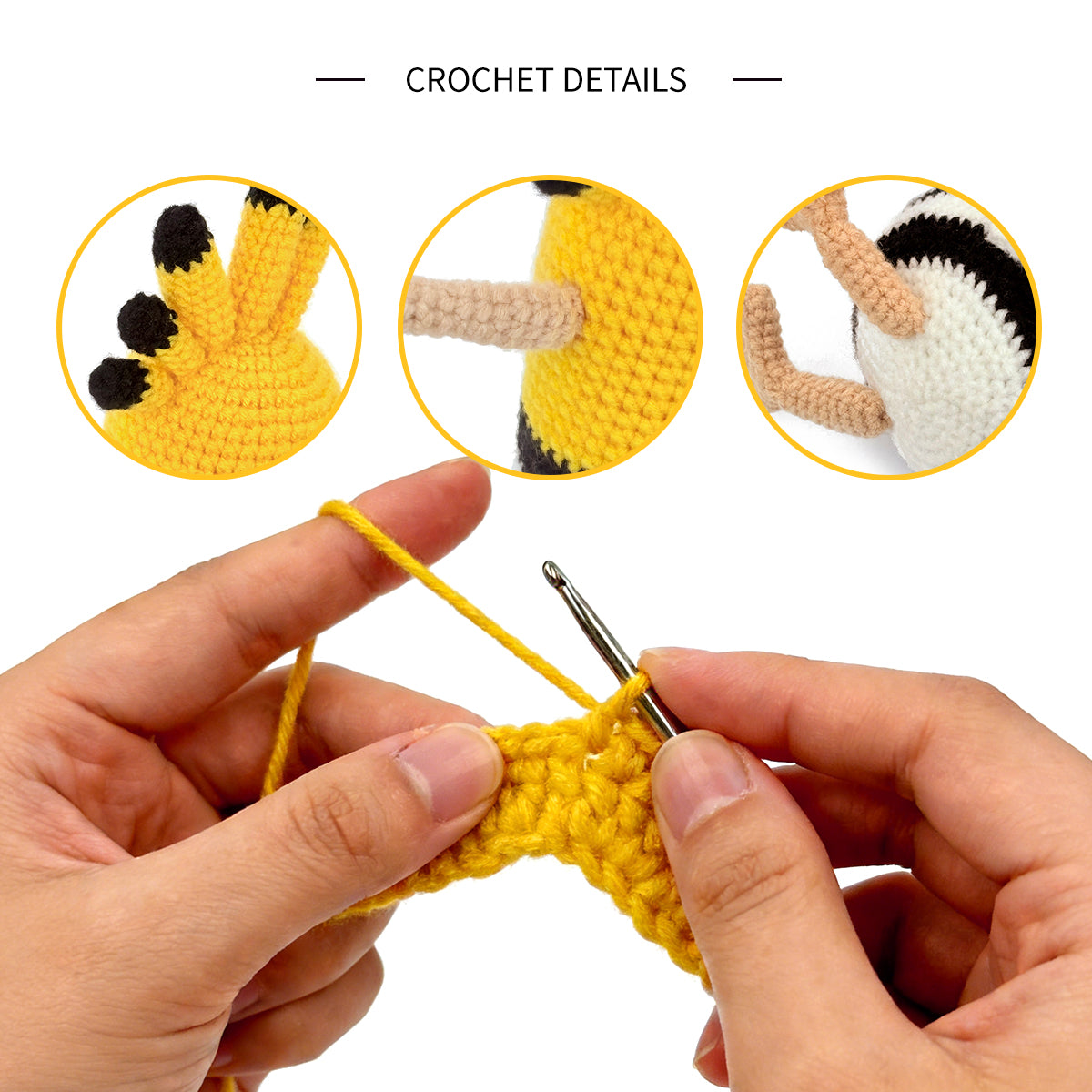 Crochet Hoopoe Bird Plush Toy, Handmade Amigurumi Animal Doll Gift