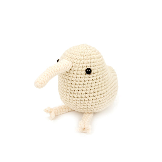 Crochet Kiwi Bird Plush Toy, Handmade Amigurumi Bird Doll Gift