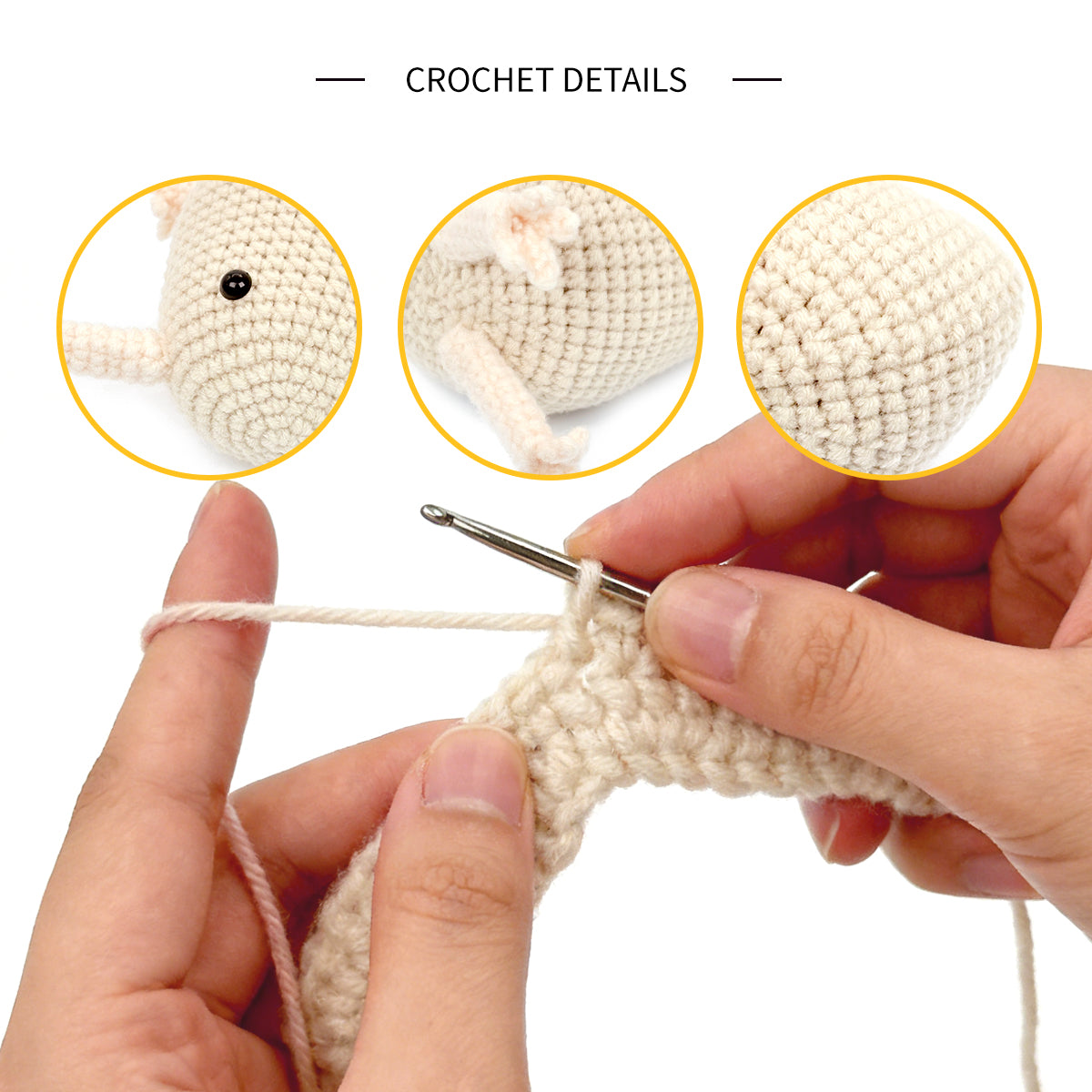 Crochet Kiwi Bird Plush Toy, Handmade Amigurumi Bird Doll Gift