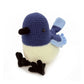Crochet Blue Bird Plush Toy, Handmade Amigurumi Animal Doll Gift
