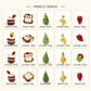 Handmade Crochet Play Food Set - Amigurumi Fruit and Sandwich Kitchen Toys