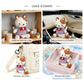 Handmade Crochet Cat Plush Toy with Basket - Amigurumi Kitty Baby Gift