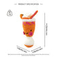 Kawaii Crochet Milkshake Plush - Amigurumi Ice Cream Sundae Decor