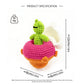 Handmade Crochet Alien in UFO Toy - Amigurumi Space Theme Nursery Decor