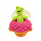 Handmade Crochet Alien in UFO Toy - Amigurumi Space Theme Nursery Decor