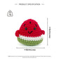 Crochet Watermelon Plush Toy, Handmade Amigurumi Fruit Doll Gift