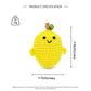 Crochet Lemon Plush Toy, Handmade Amigurumi Fruit Doll Gift