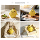 Crochet Lemon Plush Toy, Handmade Amigurumi Fruit Doll Gift