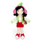 Crochet Fashion Girl Doll, Handmade Amigurumi Plush Toy for Kids Gift