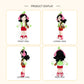 Crochet Fashion Girl Doll, Handmade Amigurumi Plush Toy for Kids Gift