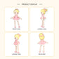 Crochet Ballerina Doll, Handmade Amigurumi Plush Toy for Kids Gift