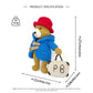Crochet Travel Teddy Bear Doll, Handmade Amigurumi Plush Toy for Kids Gift