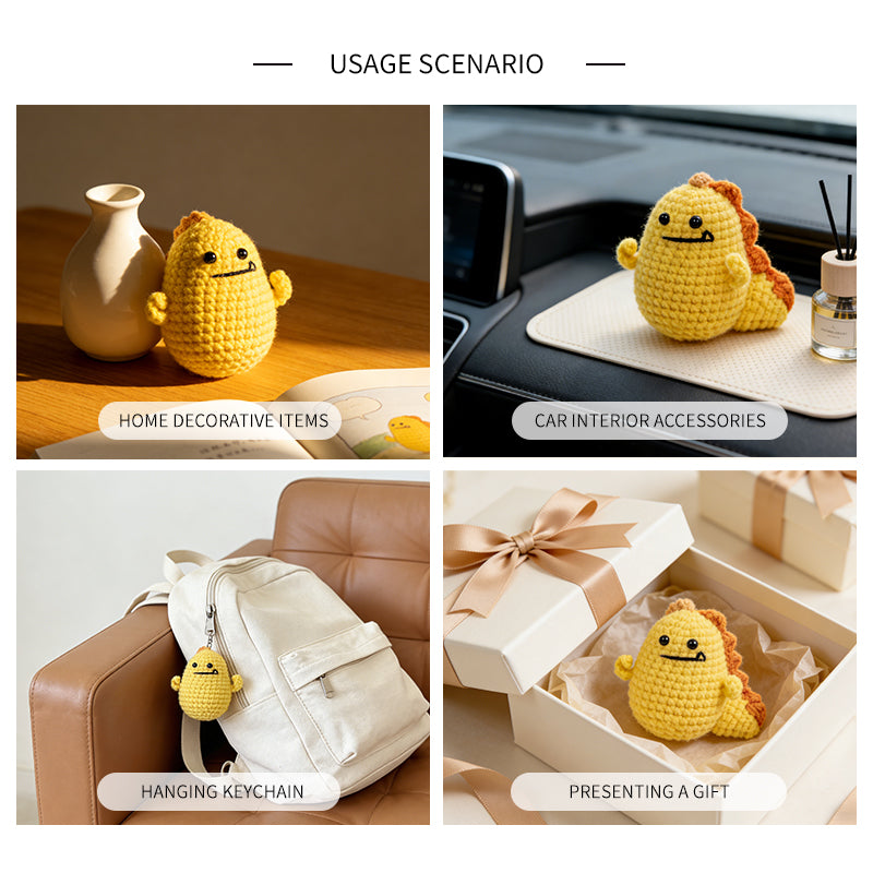 Crochet Lemon Plush Toy, Handmade Yellow Amigurumi Fruit Doll Gift