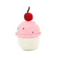 Handmade Crochet Cupcake with Cherry - Amigurumi Play Food Kitchen Toy