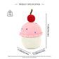 Handmade Crochet Cupcake with Cherry - Amigurumi Play Food Kitchen Toy