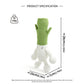 Funny Crochet Leek Plush Toy - Kawaii Amigurumi Green Onion Doll