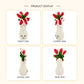 Crochet Flower Plant Plush, Handmade Amigurumi Root Doll Decor Gift