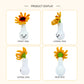 Crochet Sunflower Vase Plush, Handmade Amigurumi Floral Decor Gift
