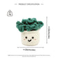 Crochet Potted Plant Plush, Handmade Amigurumi Green Plant Decor Gift