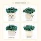 Crochet Potted Plant Plush, Handmade Amigurumi Green Plant Decor Gift
