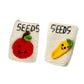 Crochet Seed Packet Plush Set, Handmade Amigurumi Garden Decor Gift