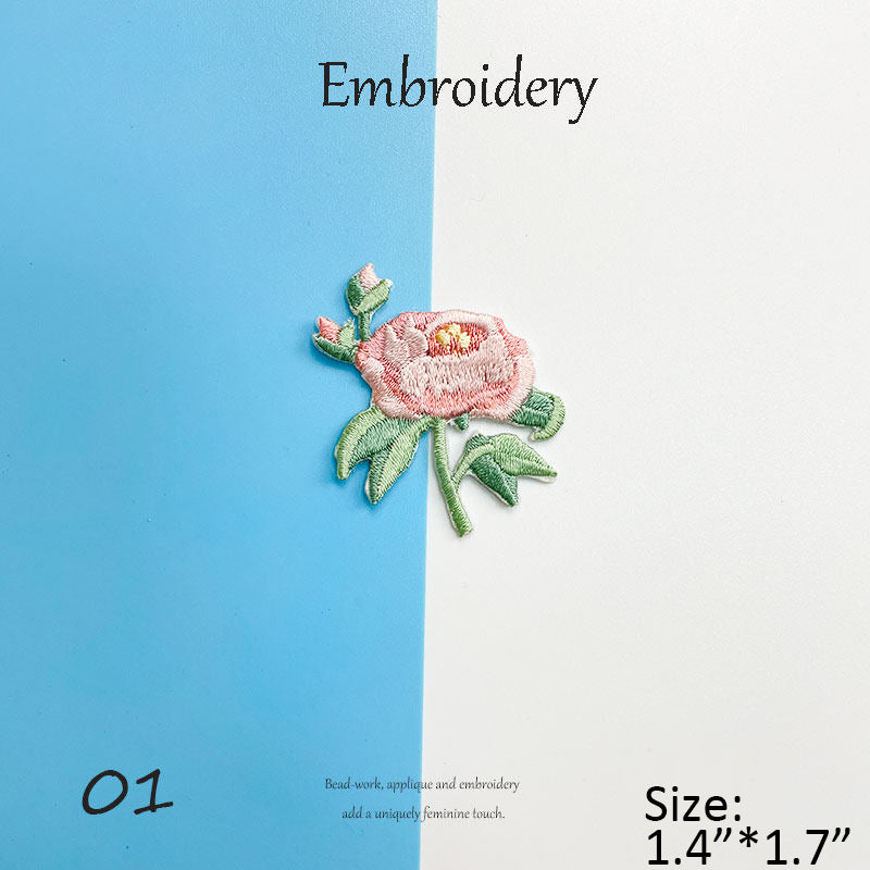 Floral Embroidery Patches