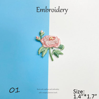 Floral Embroidery Patches