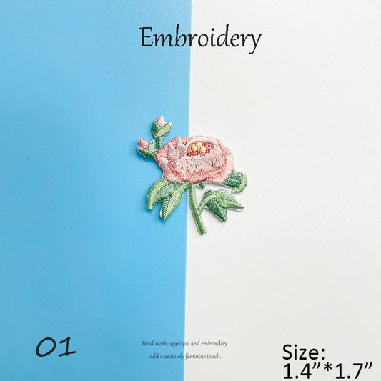 Floral Embroidery Patches