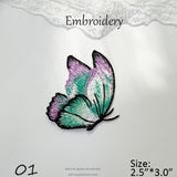 Colorful Embroidered Butterfly