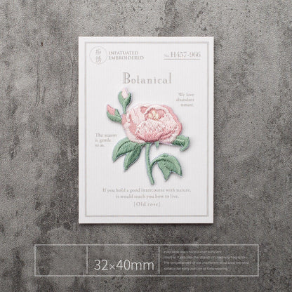 Fragrant Botanical Flower Embroidery Patch