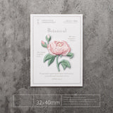 Fragrant Botanical Flower Embroidery Patch