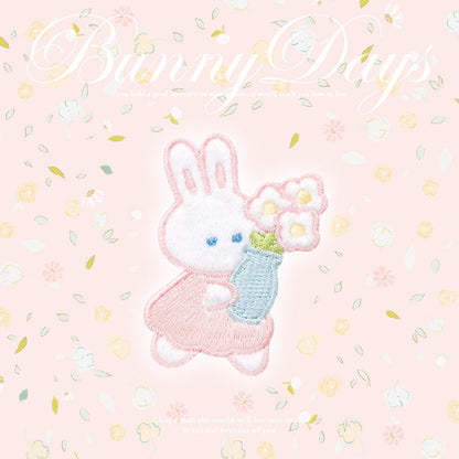 Soft and Cute Rabbit Embroidery Patch